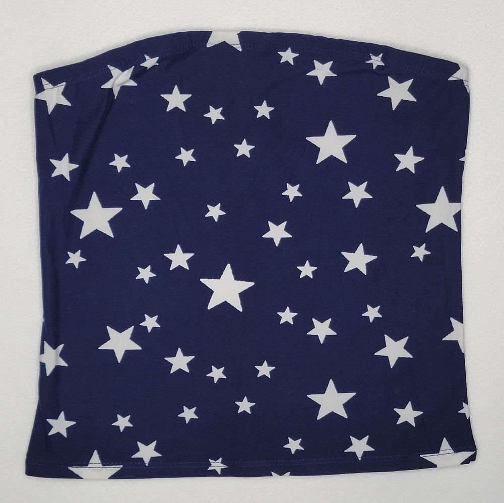 4th of July Women's Crop Tube Top Size M